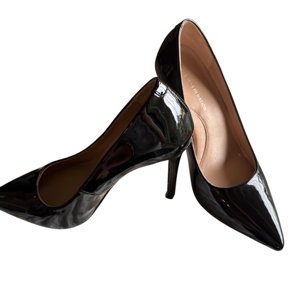 BCBGMaxAzria Glossy Black Heels Size 5 - Picture 5 of 9